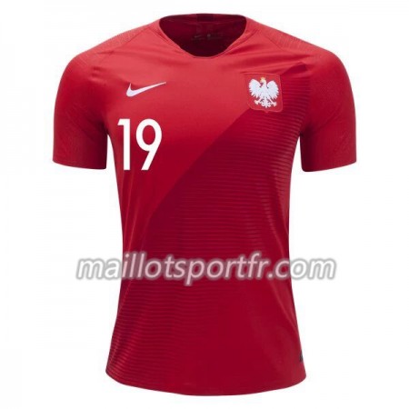 Maillot de Foot Pologne Piotr Zielinski 19 Exterieur Coupe du monde 2018